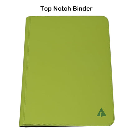 Rayvol Premium 16-Pocket Card Binder - Fits 1408 Trading Cards, Side Loading Ringless Card Collection Album for TCG and Sports Cards -Green