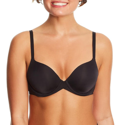 Maidenform Women's One Fabulous Fit 2.0 Tailored Demi Bra Half Cup, Black, 36D