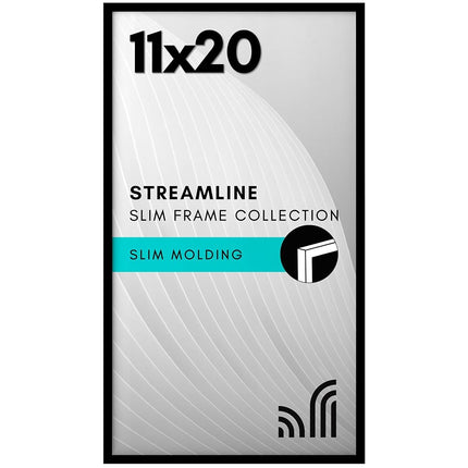 Americanflat 11x20 Picture Frame with Polished Ple