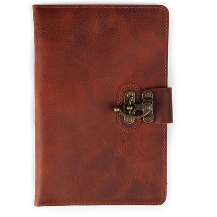 Londo Genuine Leather Portfolio Notepad Holder with Snap Closure, Large Organiser Business Padfolio