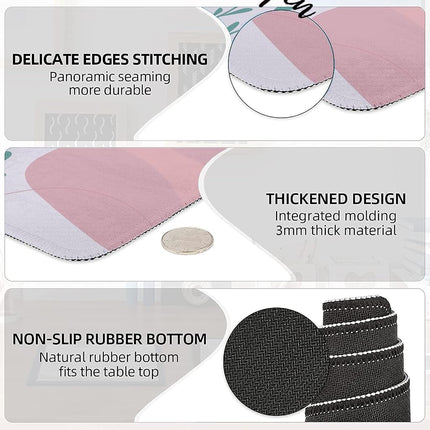 Large Mouse Pad with Wrist Rest, 4-in-1 Wrist Rest for Keyboard and Mouse