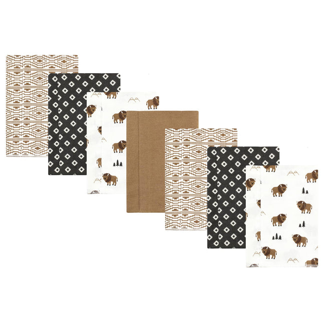Hudson Baby Unisex Baby Cotton Flannel Burp Cloths
