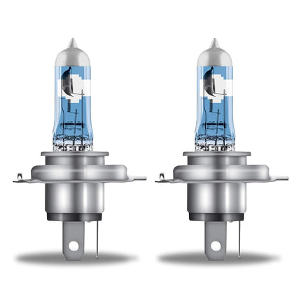 Osram Night Breaker Laser H4, 150% More Brightness, Halogen Headlight Bulb, 64193NL-2HB, 12 V Car, Hanging Box (2 Lamps), White