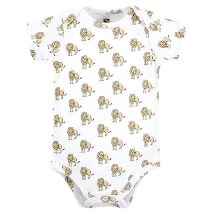 Hudson Baby Unisex Baby Cotton Bodysuits, Neutral Safari World, Preemie