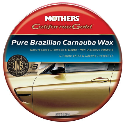 Mothers 35550 California Gold Pure Brazilian Carnauba Wax Paste, 12-Ounce (Ultimate Wax System, Step 3)