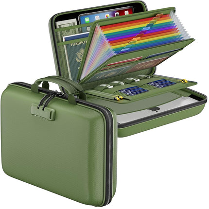 DocSafe Fireproof File Organizer with Lock, Hard-S