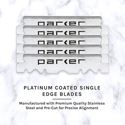 Parker Half Blades, 200 Count, For Barber Straight Razors