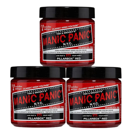 MANIC PANIC Classic Pillarbox Red Semi Permanent H
