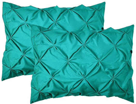Elegant Comfort 2-Pack Sham Set Pinch Pleat Design