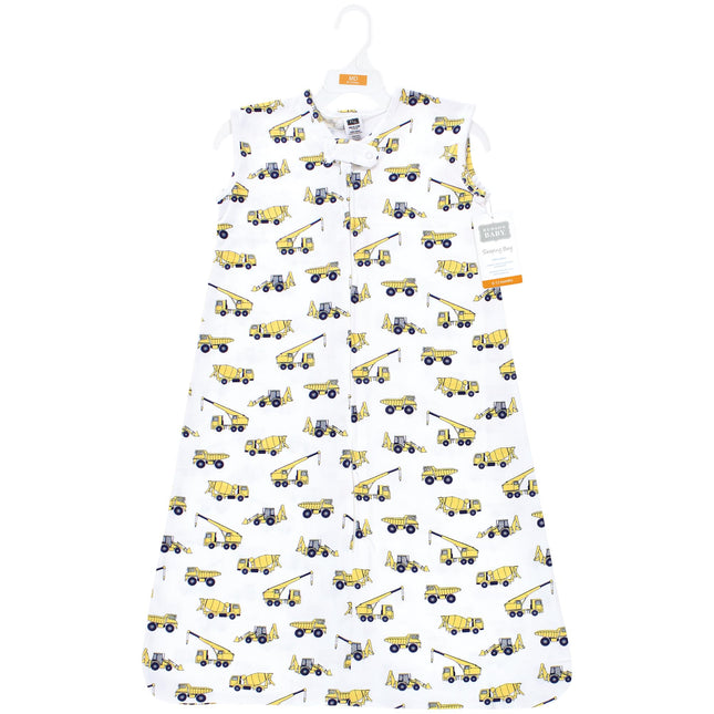 Hudson Baby Saco de Dormir, Manta, de Algodón sin Mangas, Unisex, Modelo Construction, de 6 a 12 Meses