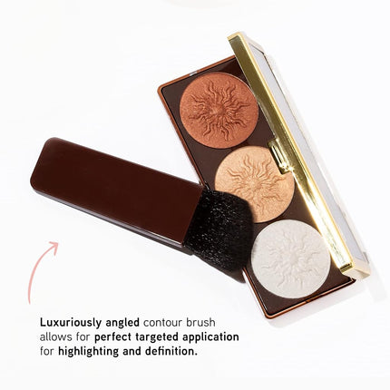 Physicians Formula Bronze Booster Highlight & Contour Palette, Matte Sculpting Palette, 0.3 Ounce