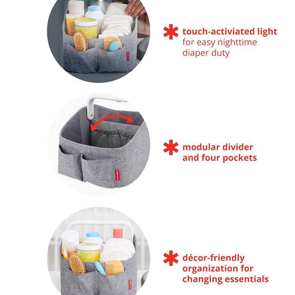Nursery Style Diaper Caddy- Cream