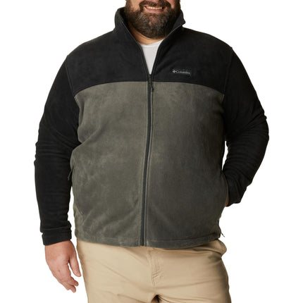Columbia Men's Steens Mountain Full Zip 2.0 Full Zip Fleece Jacket, Black x Grill, Size S