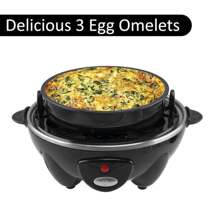 Brentwood Appliances TS-1045BK Electric Egg Cooker with Auto Shutoff (Black), One Size,