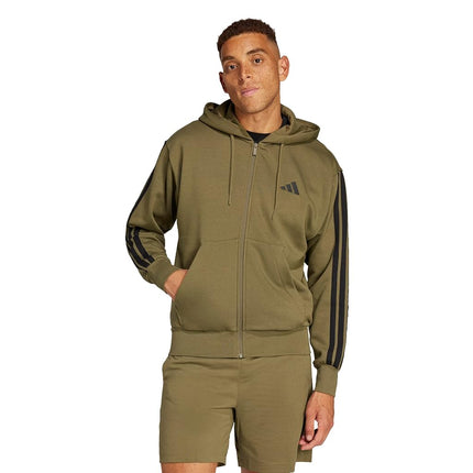 adidas mens Essentials 3-stripes Fleece Full-zip H