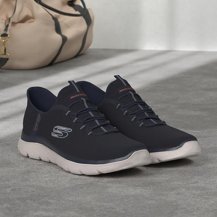 Skechers Men's Summits High Range Slip-in, Navy, 8 UK