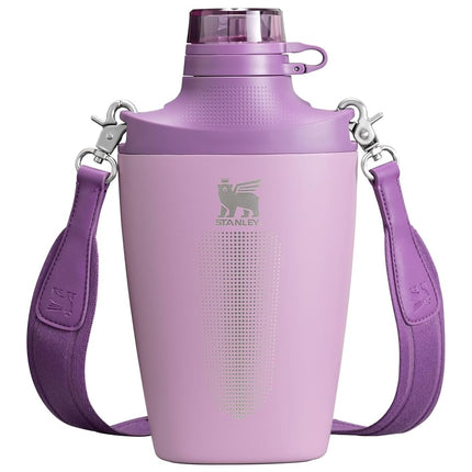 Stanley Cross Bottle 23 oz | Travel Water Bottle with Jacquard Strap | Leakproof Tritan Lid with Removable Straw | Insulated Stainless Steel | BPA-Free | Lilac