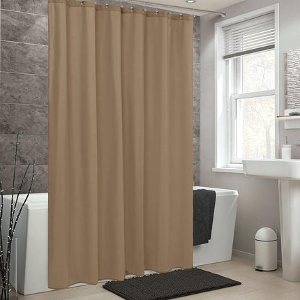 ALYVIA SPRING Extra Long Waterproof Shower Curtain or Liner Coffee, 72x84