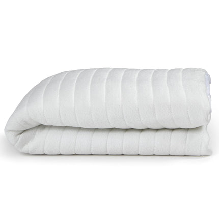 Delta Children - Protector de colchón de cuna babyGap para bebés y niños pequeños - Impermeable, refrescante, acolchado suave, elástico y lavable, protector de colchón para bebé en blanco, Quiet Comfort