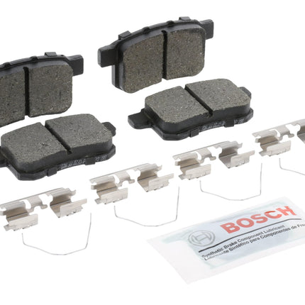 BOSCH BE1451H Blue Ceramic Disc Brake Pad Set With Hardware - Compatible With Select Acura TSX; Honda Accord; REAR