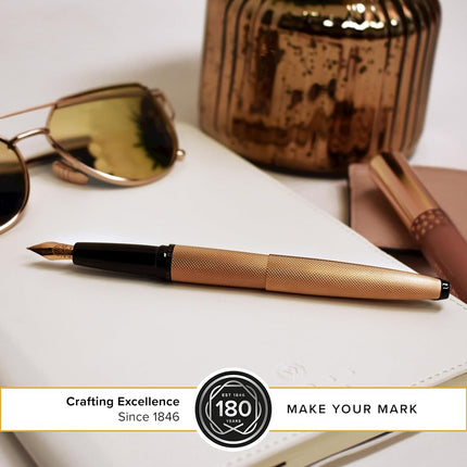 CROSS 886-42FF ATX Metallic Fountain Pen with Fine Nib - Rose/Gold