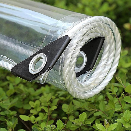 GQZGGXX Clear Vinyl Tarp - 0.35mm Clear PVC Tarp, 