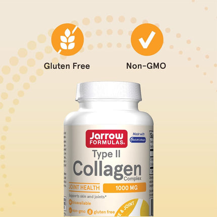 Jarrow Formulas Type 2 Collagen, Supports Skin and Joints, 500 mg, 60 Caps