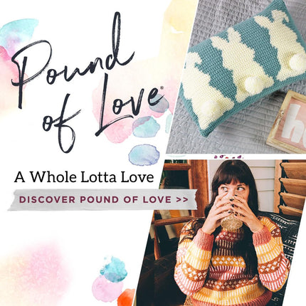 Lion Brand Acrylic Pound of Love Baby Yarn-Denim