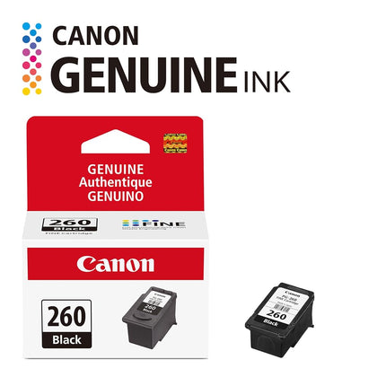 Canon PG-260 Genuine Black Ink Cartridge, Compatible with TS5320/6420/6420a,TR7020/7020a