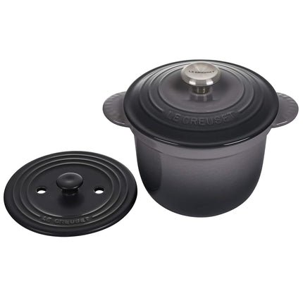 Le Creuset Enameled Cast Iron Rice Pot with Lid & Stoneware Insert, 2.25 qt., Oyster