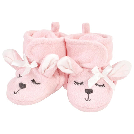 Hudson Baby patucos de forro polar acogedores para bebé, Conejo Oso, 2 T (Talla Niño)