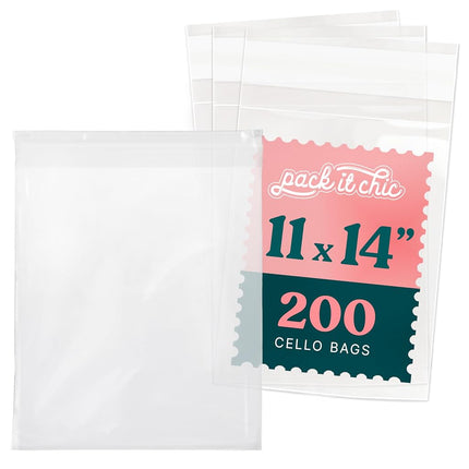 Pack It Chic - 11” X 14” Self Sealing Cellophane B