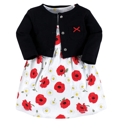 Hudson Baby Baby Girls' Cotton Dress and Cardigan 