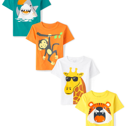 The Children's Place Boys' and Toddler Animal Shor
