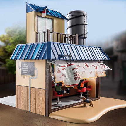 PLAYMOBIL 70668 NARUTO SHIPPUDEN Ichiraku Ramen Shop, Delicious dining experience at Ramen Shop with Naruto, Kakashi, Teuchi & Pakkun, anime, collectable playset suitable for children and fans ages 5+