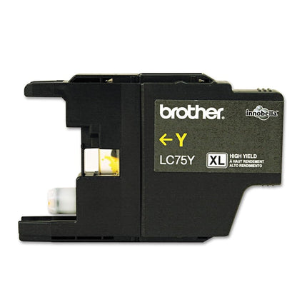 Tinta de cartucho magenta Brother Printer LC75M de alto rendimiento (serie XL) - Empaque minorista