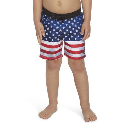 Bermudas Hurley para niño, Teñido anudado Americana, 4T
