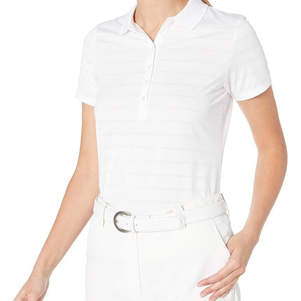 Callaway Women's Short Sleeve Opti-vent Open Mesh Polo Golf Shirt, White, M UK
