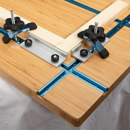 POWERTEC 71698 3" T-Track Intersection Kit with Predrilled Mounting Holes, For Universal T track, T Track Accessories for Woodworking Jigs and Fixtures