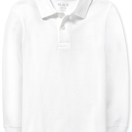 The Children's Place Boys' Uniform Long Sleeve Piq