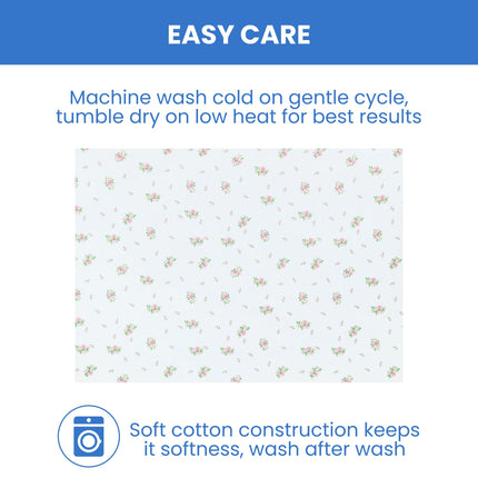 Delta Children Fitted Crib Sheets for Girls and Boys - Crib Sheet for Standard Crib and Toddler Mattresses - 28x52 Inch (Pack of 2), Pink Floral