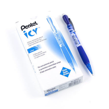 Pentel ICY Mechanical Pencil, (0.9mm), Tinted Blue