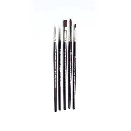 Winsor & Newton Galeria Brush Short Handle 5 Pack, Pack of 5