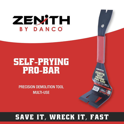 Zenith by Danco Pro Bar ZN700101, The Ultimate Multi-Tool for Salvage, Wrecking, and Demolition, Effortlessly Removes Large Floor Tiles, Planks, Framing, Sub-Flooring, and Decking