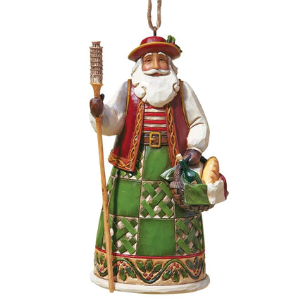 Jim Shore Heartwood Creek Italian Santa Stone Resi