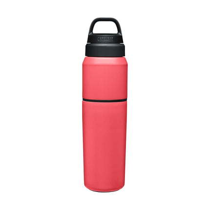 CamelBak MultiBev Stainless Steel Vacuum Insulated Water Bottle, Wild Strawberry, 650 ml Capacity