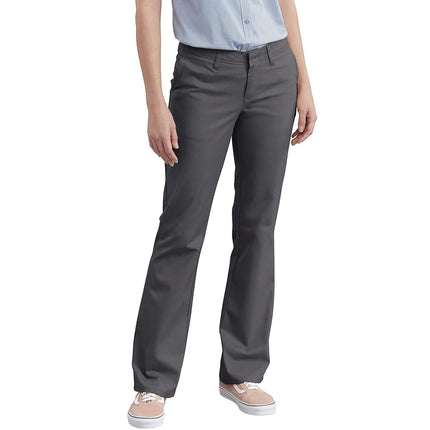 Dickies Womens Slim Fit Bootcut Stretch Twill Pant