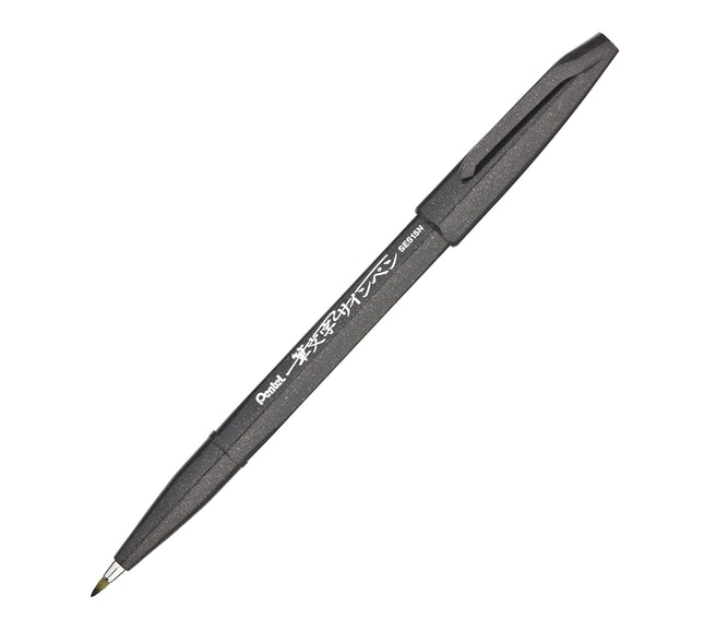 Pentel Sign Pen Brush Tip Black
