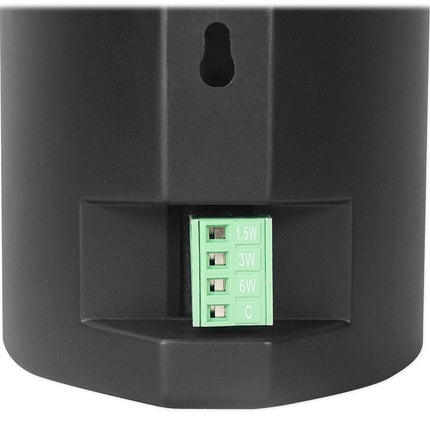 6 Rockville Cube 70v Black 3.5" Commercial Swivel Wall Mount Restaurant Speakers