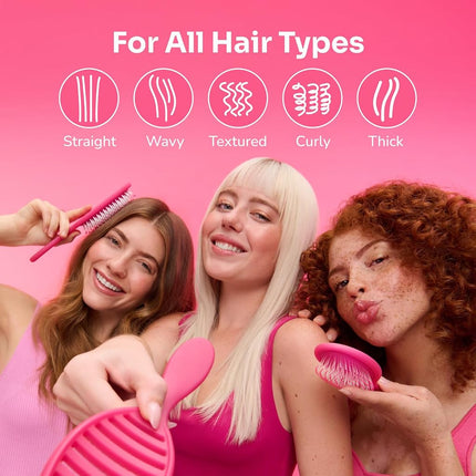 Cepillo de pelo Wet Brush Speed Dry - Free Spirit, Sky - Diseño ventilado y cerdas HeatFlex ultrasuaves que son seguras para el secador con mango ergonómico que controla el cabello enredado e incontrolable - Sin dolor